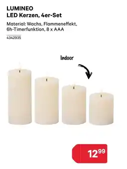 BayWa LUMINEO LED Kerzen, 4er-Set Angebot