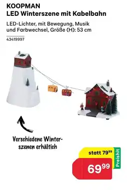 BayWa KOOPMAN LED Winterszene mit Kabelbahn Angebot