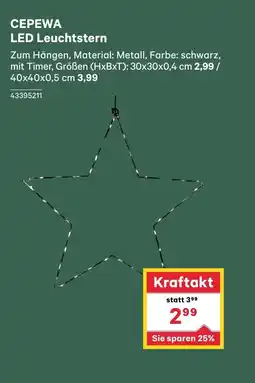 BayWa CEPEWA LED Leuchtstern Angebot