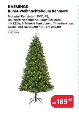 BayWa KAEMINGK Kunst-Weihnachtsbaum Kenmore Angebot