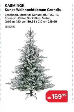 BayWa KAEMINGK Kunst-Weihnachtsbaum Grandis Angebot