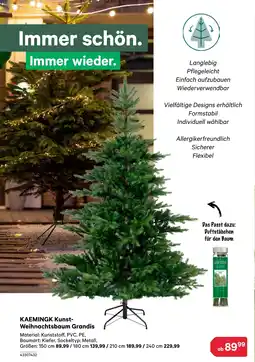 BayWa KAEMINGK Kunst- Weihnachtsbaum Grandis Angebot