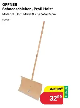 BayWa Offner schneeschieber profi holz Angebot