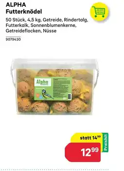 BayWa Alpha futterknödel Angebot