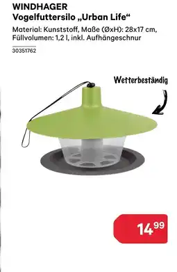 BayWa Windhager vogelfuttersilo urban life Angebot