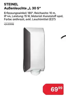 BayWa Steinel außenleuchte l 30 s Angebot