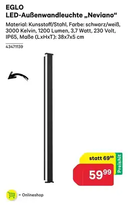 BayWa Eglo led-außenwandleuchte neviano Angebot