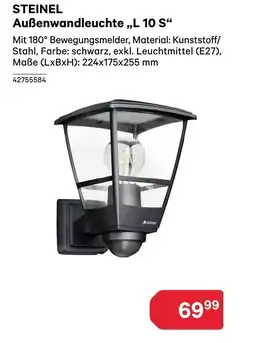 BayWa Steinel außenwandleuchte l 10 s Angebot