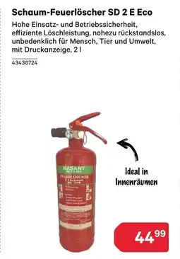 BayWa Schaum-Feuerlöscher SD 2 E Eco Angebot