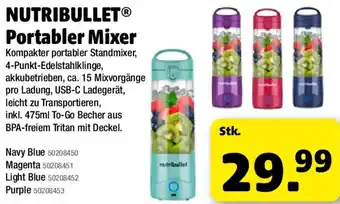 Nutribullet portabler mixer