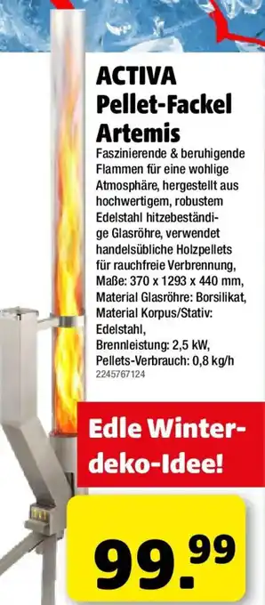 Activa pellet-fackel artemis