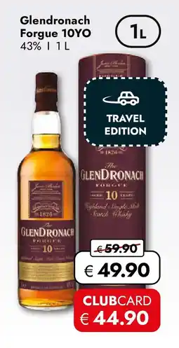 Travel FREE Glendronach Forgue 10YO Angebot