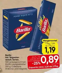 Spar Barilla Angebot