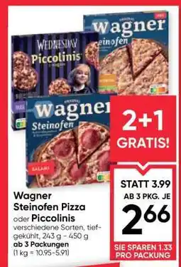 Maximarkt Wagner Steinofen Pizza oder Piccolinis Angebot