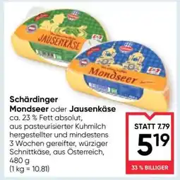 Maximarkt Schärdinger Mondseer oder Jausenkäse Angebot