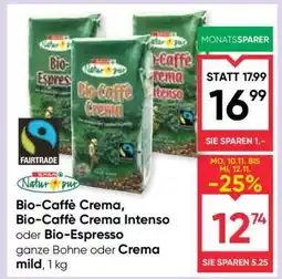 Maximarkt Bio-Caffè Crema, Bio-Caffè Crema Intenso oder Bio-Espresso Angebot