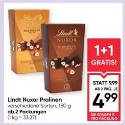 Maximarkt Lindt Nuxor Pralinen Angebot