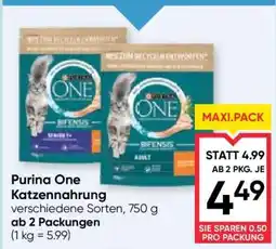 Maximarkt PURINA ONE KATZENNAHRUNG Angebot