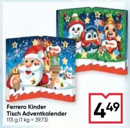 Maximarkt Ferrero Kinder Tisch Adventkalender Angebot