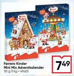 Maximarkt Ferrero Kinder Mini Mix Adventkalender Angebot