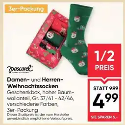 Maximarkt Damen- und Herren-Weihnachtssocken Angebot