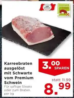 Unimarkt Karreebraten ausgelöst mit Schwarte vom Premium Schwein Angebot