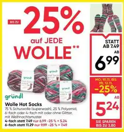 Maximarkt Wolle Hot Socks Angebot