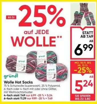 Maximarkt Wolle Hot Socks Angebot
