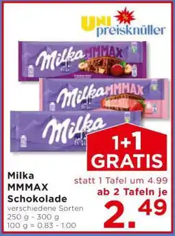 Unimarkt Milka MMMAX Schokolade Angebot