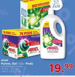 Unimarkt Ariel Pulver, Gel oder Pods Angebot