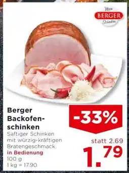 Unimarkt Berger Backofenschinken Angebot