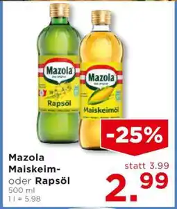 Unimarkt Mazola Maiskeim- oder Rapsöl Angebot