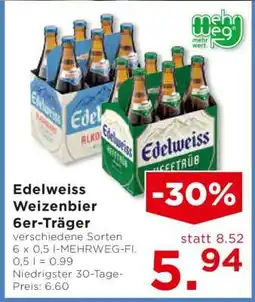 Unimarkt Edelweiss Weizenbier 6er-Träger Angebot