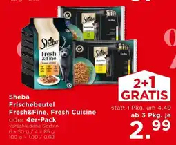Unimarkt Sheba Frischebeutel Fresh&Fine, Fresh Cuisine oder 4er-Pack Angebot