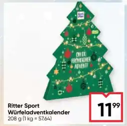 Maximarkt Ritter Sport Würfeladventkalender Angebot