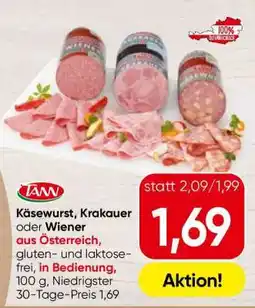 Spar Käsewurst, Krakauer oder Wiener aus Österreich Angebot