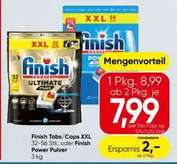 Spar Finish Tabs/Caps XXL Angebot