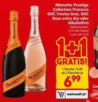 Interspar Mionetto Prestige Collection Prosecco Angebot