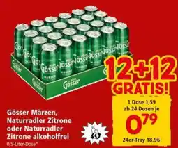 Interspar Gösser Märzen, Naturradler Zitrone oder Naturradler Zitrone alkoholfrei Angebot