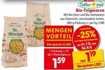 Interspar Bio-Teigwaren Angebot