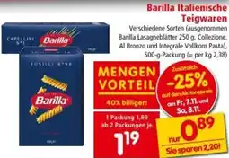 Interspar Barilla Italienische Teigwaren Angebot