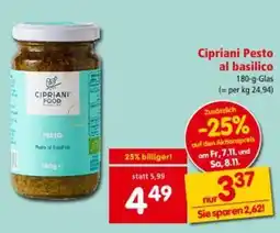 Interspar Cipriani Pesto al basilico Angebot