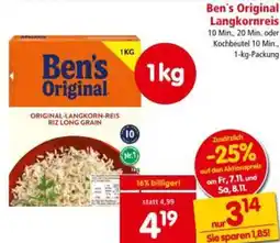 Interspar Ben's Original Langkornreis Angebot