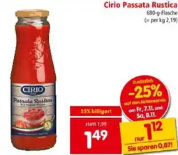 Interspar Cirio Passata Rustica Angebot