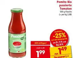 Interspar Pomito Bio passierte Tomaten Angebot