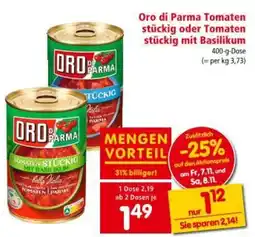 Interspar Oro di Parma Tomaten stückig oder Tomaten stückig mit Angebot
