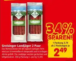 Interspar Greisinger Landjäger 2 Paar Angebot
