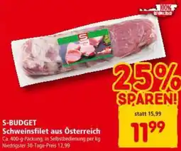 Interspar S-BUDGET Schweinsfilet aus Österreich Angebot