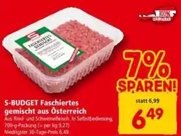 Interspar S-BUDGET Faschiertes gemischt aus Österreich Angebot