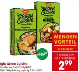 Interspar Iglo Green Cuisine Angebot